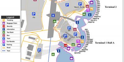 Lyon, prancūzija oro uosto žemėlapis