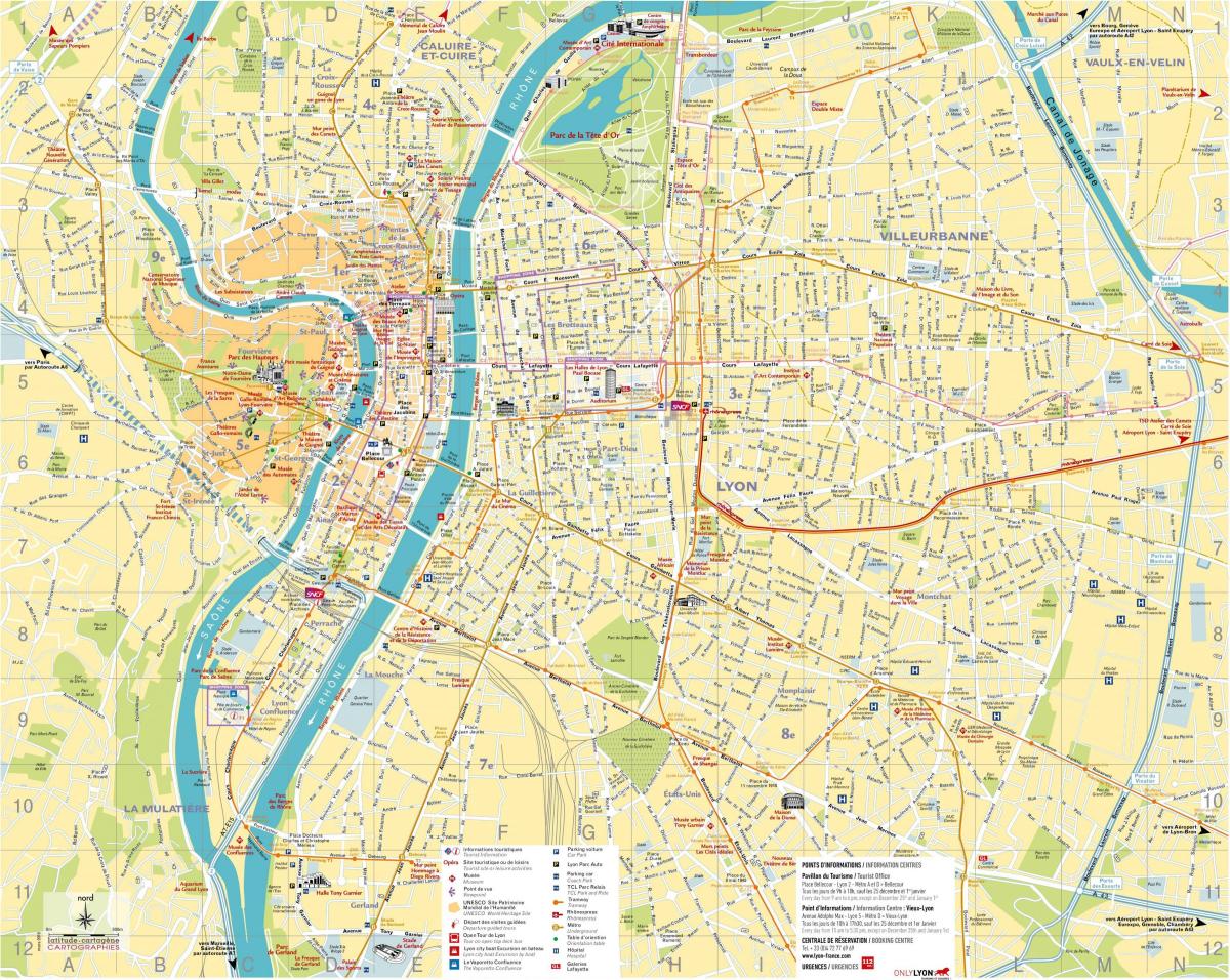 žemėlapis Lyon parduotuvė