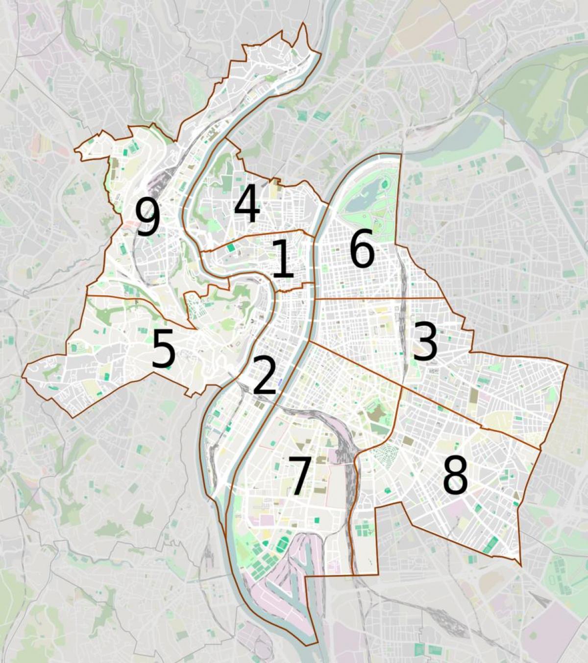 žemėlapis Lyon 