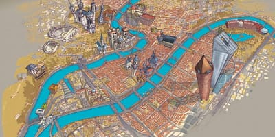 Žemėlapis Lyon valtis